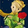 Little Prince With Red Rose Paint by numbers