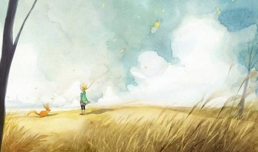 Little Prince in Wheat Field paint by numbers