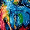 Colorful Abstract Horse Paint by numbers