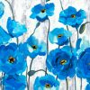 Aesthetic Blue Poppies Paint by numbers