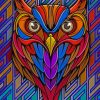 Colorful Owl paint by numbes