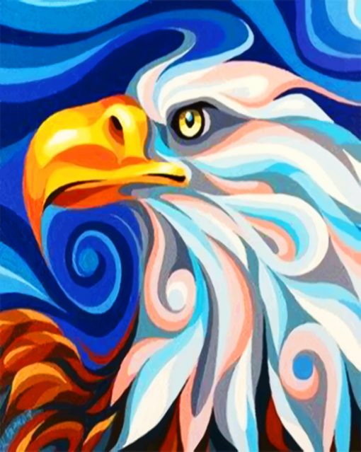 Aesthetic Eagle paint by numbers
