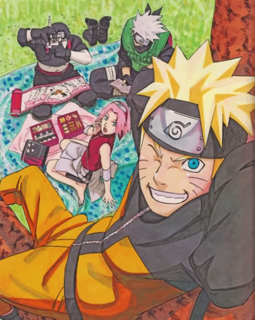 Aesthetic Naruto paint by numbers