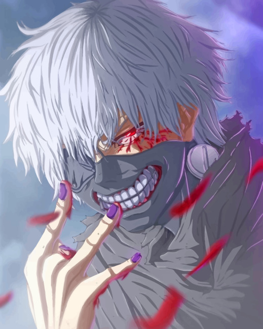 Kaneki Tokyo Ghoul - Animes Paint By Numbers - Paint by numbers UK