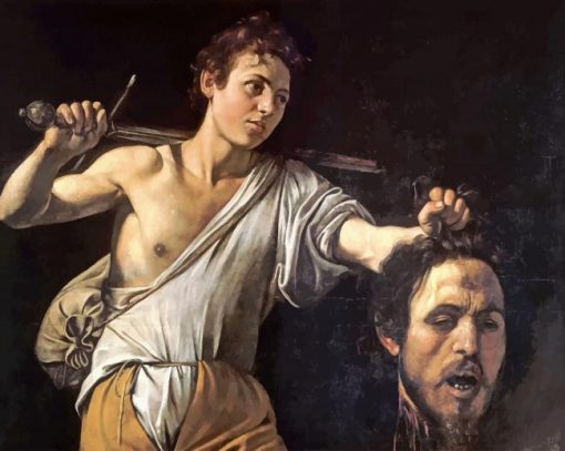 David With The Head Of Goliath Caravaggio Paint by numbers