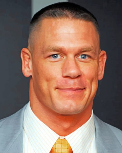 John Cena Portrait paint by numbers