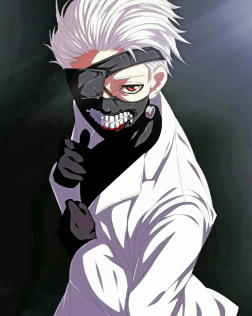 Kaneki Tokyo Ghoul - Animes Paint By Numbers - Paint by numbers UK