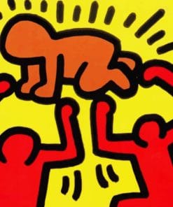Keith Haring Art paint by numbers