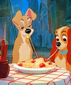 Lady And The Tramp Romantic Date Paint by numbers