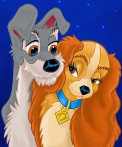 Lovely Lady And The Tramp paint by numbers