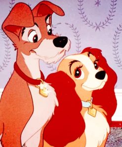 Lady And The Tramp Paint by numbers