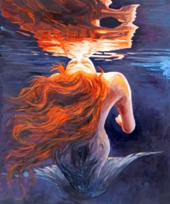 Mermaid Underwater Paint by numbers
