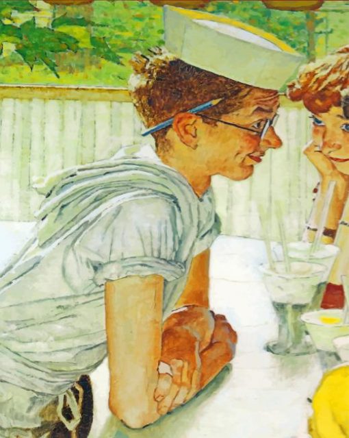 Norman Rockwell Art Paint by numbers