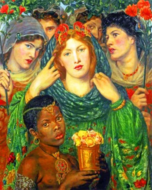 Pre raphaelite The Beloved Paint by numbers