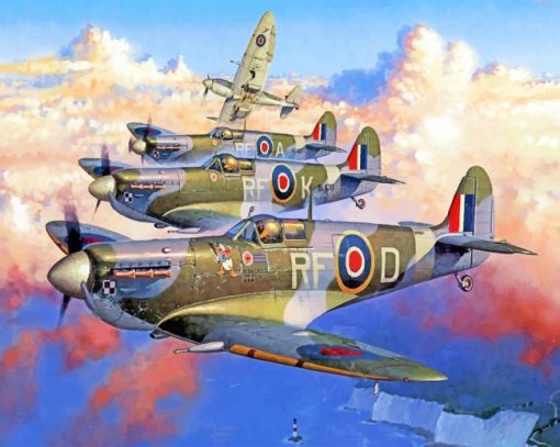 Spitfires Paint by numbers