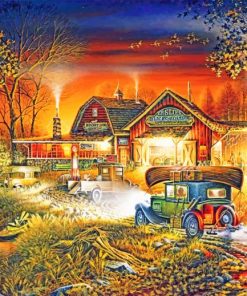 Morning Warm Terry Redlin Paint by numbers