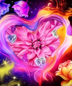 Flower Of Love Paint by numbers