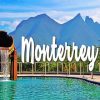 Monterry Mexico Landscape paint by numbers