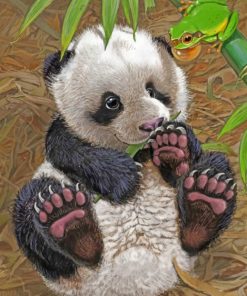 Baby Panda paint by numbers