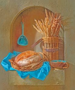Aesthetic Bread Still Life paint by numbers