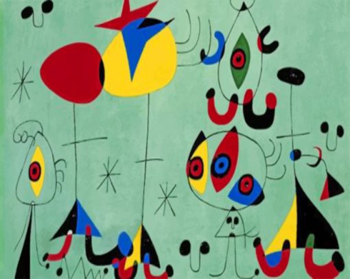 Aesthetic Joan Miro Art Paint by numbers