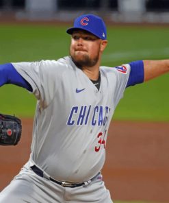 Jon Lester Chicago Cubs Paint by numbers