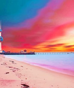 Kuwait Towers Paint by numbers