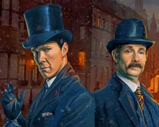 Sherlock Holmes The Abominable Bride Paint by numbers