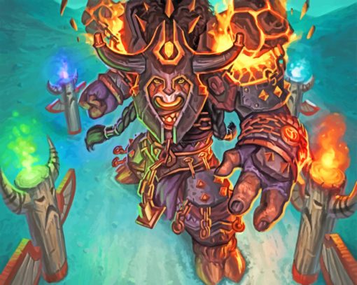 Tauren Shaman Paint by numbers