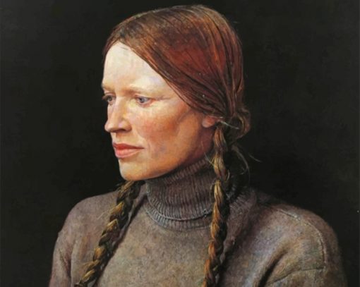 Woman By Andrew Wyeth paint by numbers