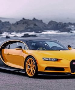Yellow And Black Bugatti Paint by numbers