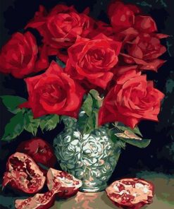 Pomegranate Roses – Paint By Numbers