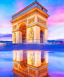 Arc De Triomphe In Paris paint by numbers