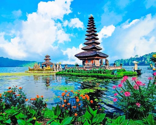 Bali Indonesian Island paint by numbers