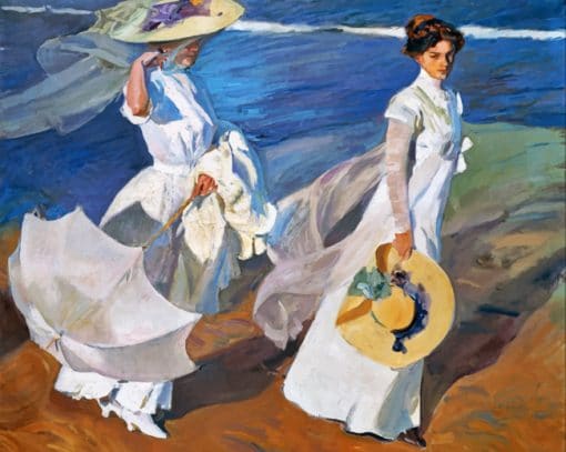 Women Walking On The Beach