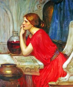 The-Sorceress-1911-Waterhouse-paint-by-numbers