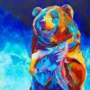 abstract-colorful-bear-holding-a-fish-paint-by-number