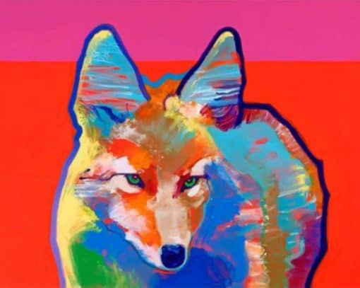 abstract-colorful-coyote-paint-by-number