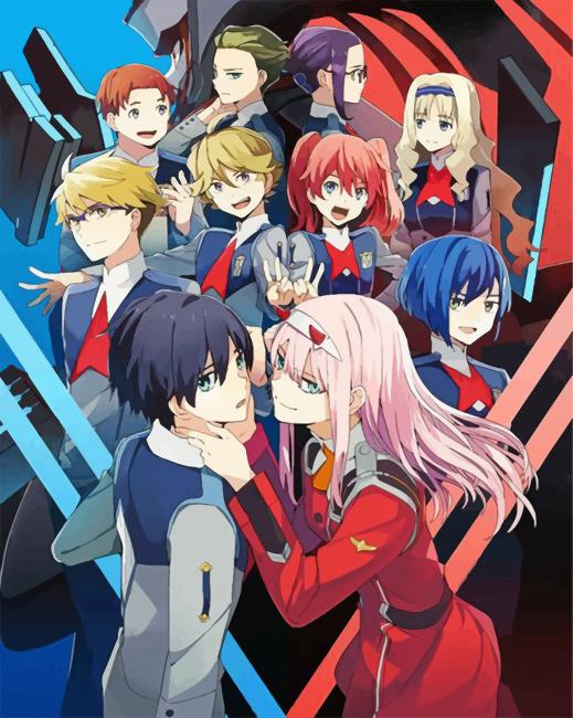 Darling In The Franxx Characters - Paint By Numbers - Paint by numbers UK