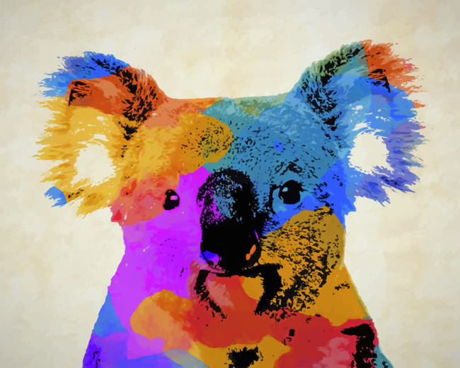 Colorful Koala – Paint By Numbers