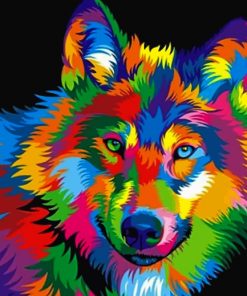 colorful-wolf-paint-by-number