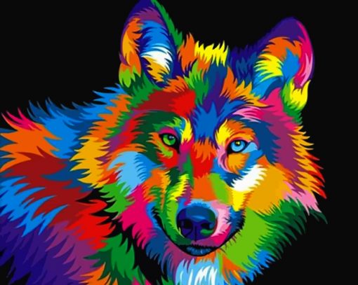 colorful-wolf-paint-by-number