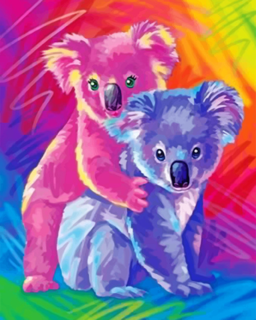 Colorful Koala Paint By Numbers