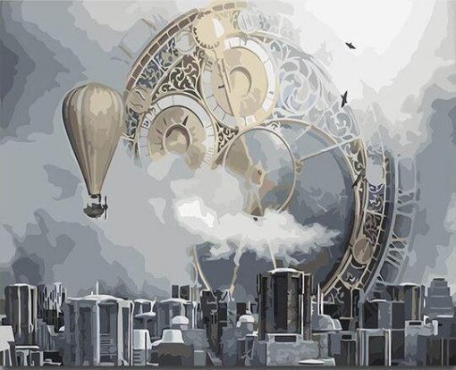 Steampunk City paint by numbers