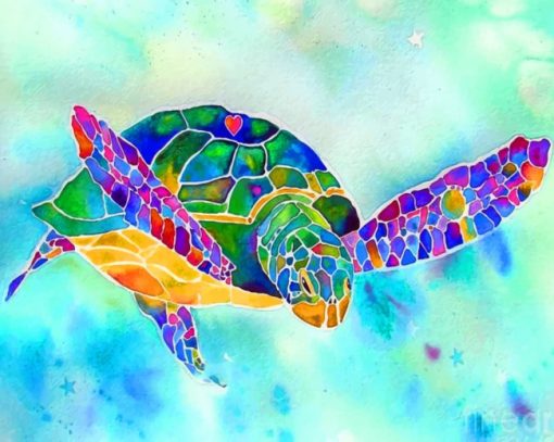 Colorful-Turtle-paint-by-numbers