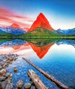 Glacier National Park Montana Paint by numbers