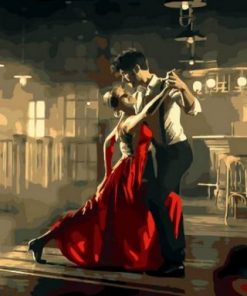 Couple Dancing Tango Paint by numbers