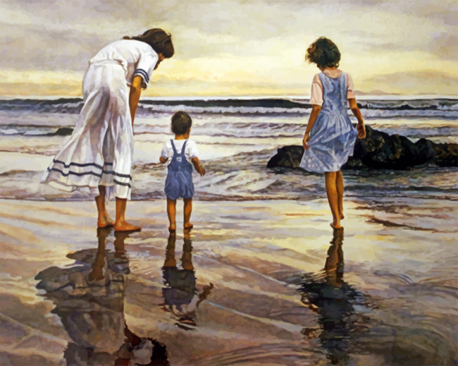 Steve-Hanks-Silver-Strand-1990-paint-by-number