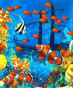 Underwater Fishes Paint by numbers