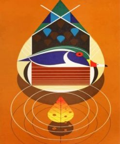 Abstract Art Charley Harper Paint by numbers